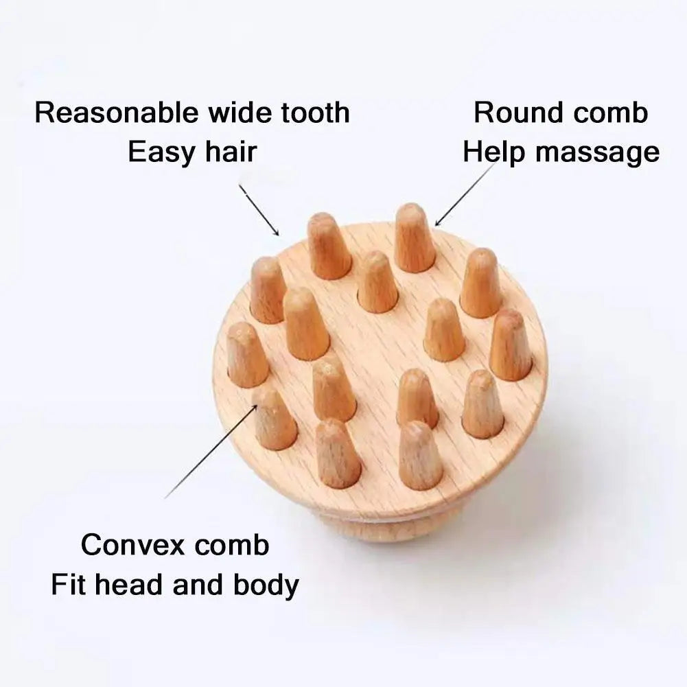 Wooden Scalp Massage Tool