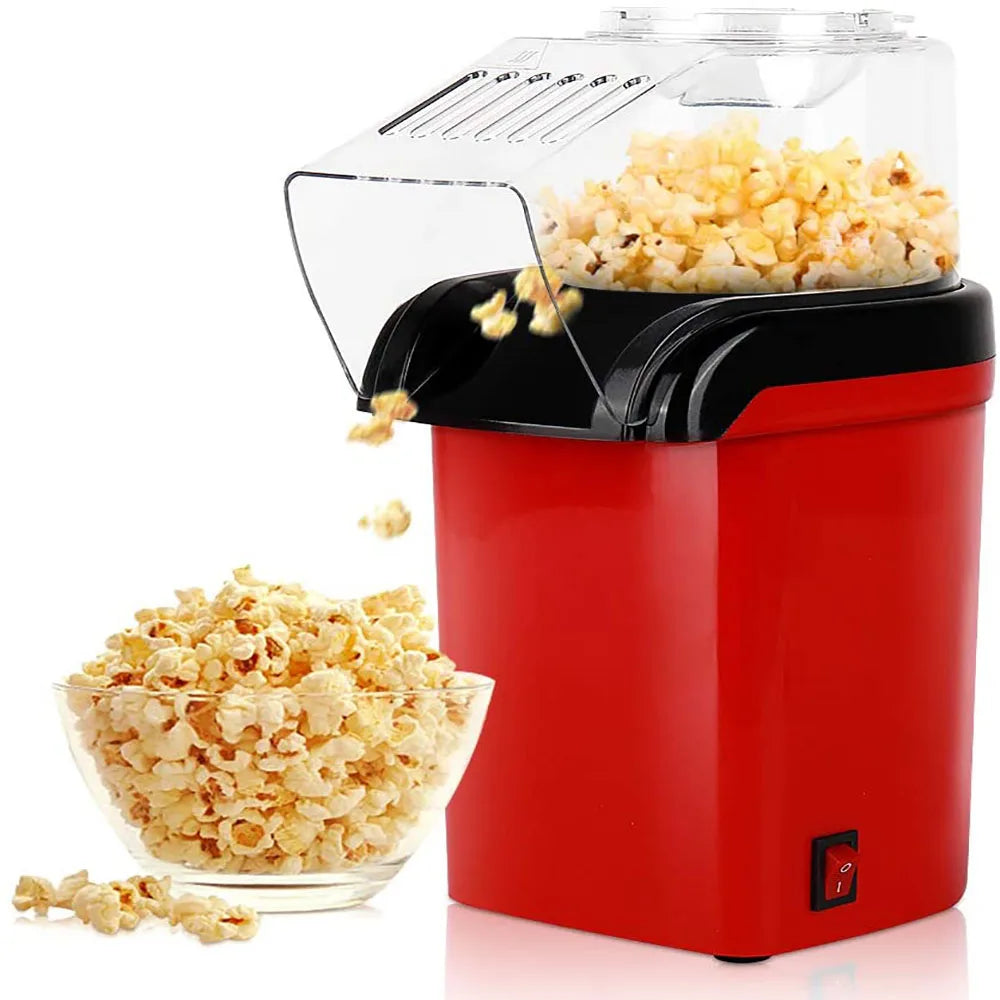 1200W Mini Oil-Free Popcorn Maker for Home