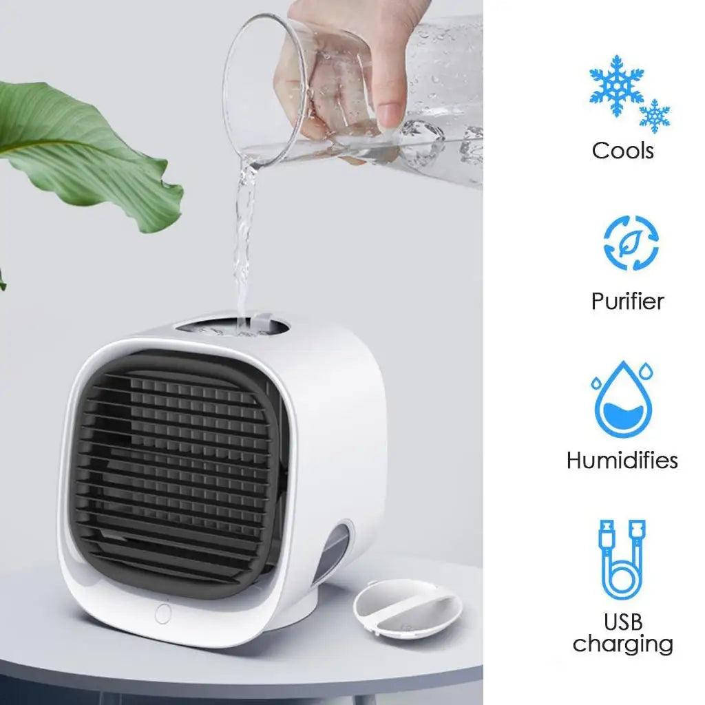 Mini USB Desktop Air Cooler and Humidifier