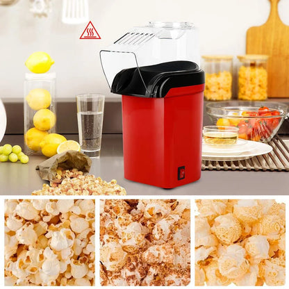 1200W Mini Oil-Free Popcorn Maker for Home