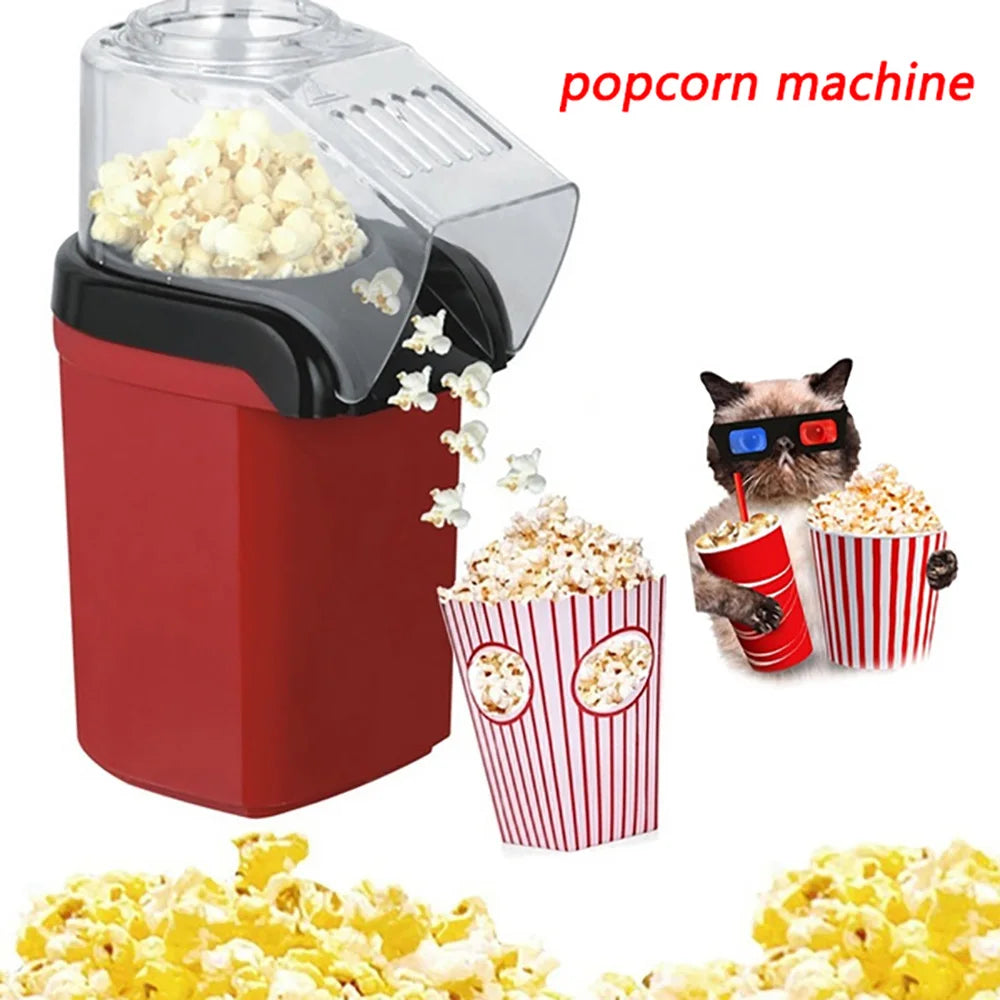 1200W Mini Oil-Free Popcorn Maker for Home