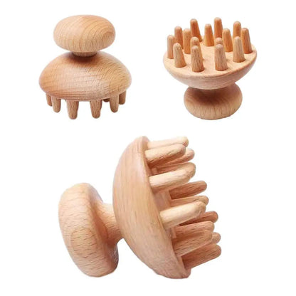 Wooden Scalp Massage Tool