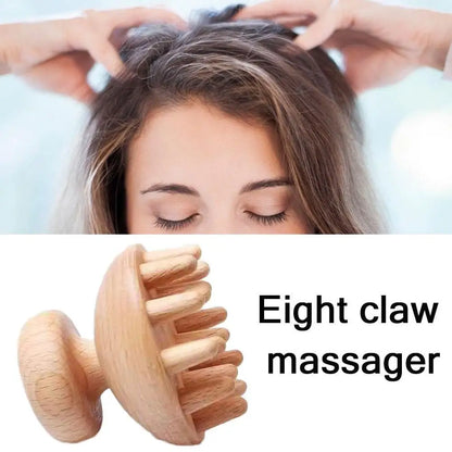 Wooden Scalp Massage Tool