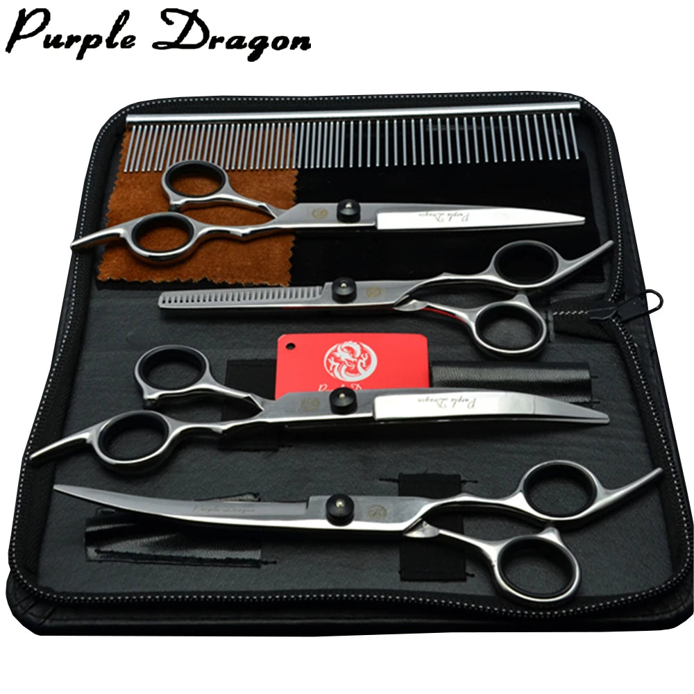 Purple Dragon Dog Grooming Scissors