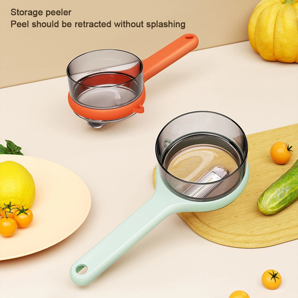 Multifunctional Peeling Knife with Storage Tube