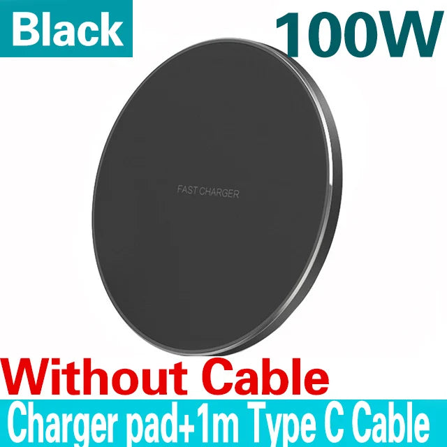 100W Fast Wireless Charger Pad