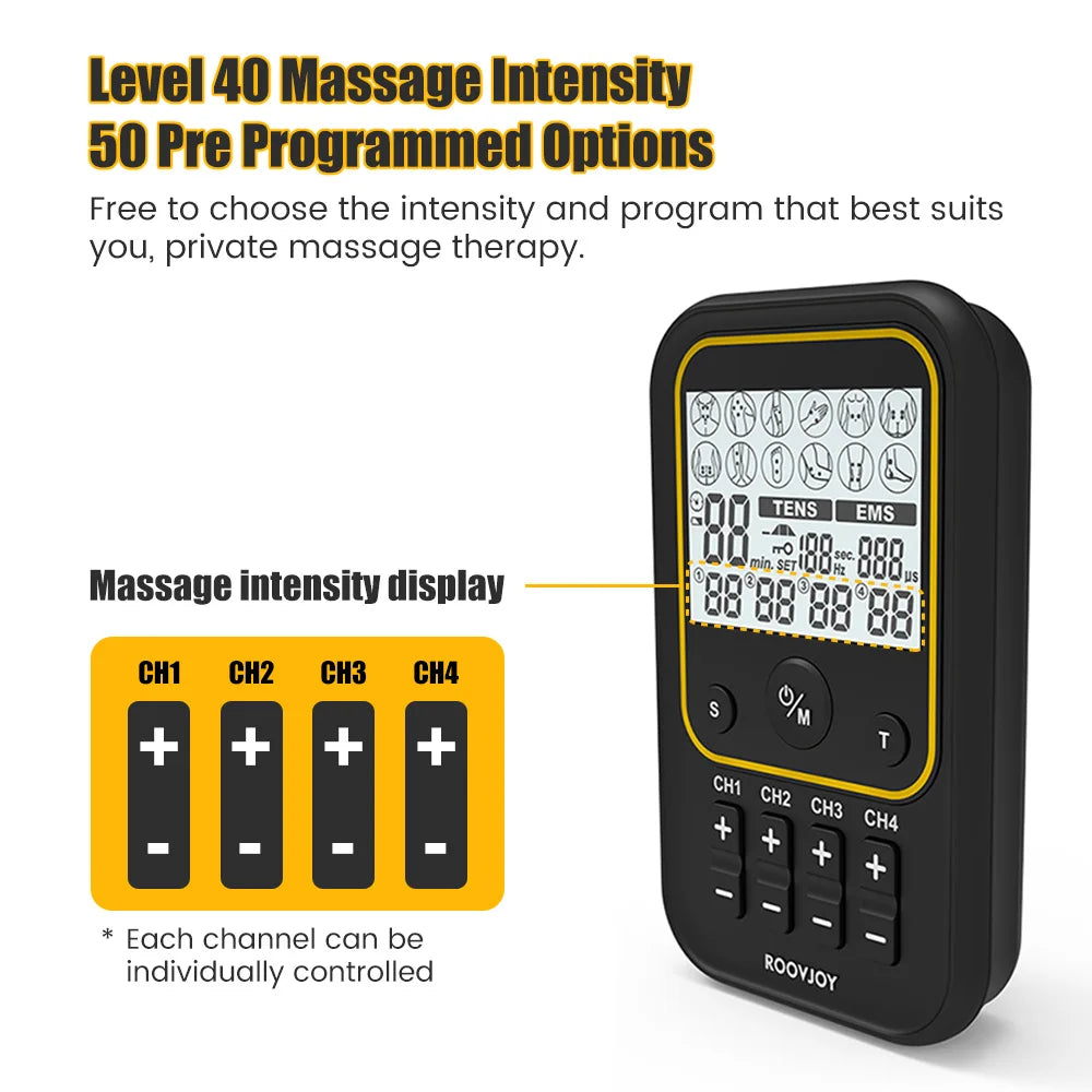 Rechargeable EMS TENS Muscle Stimulator