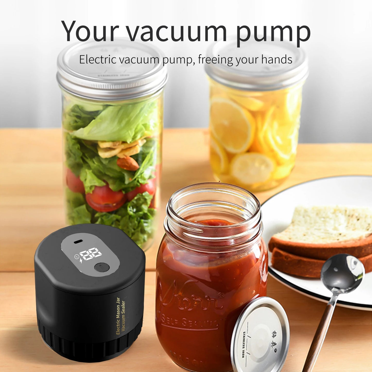 Electric Mason Jar Vacuum Sealer