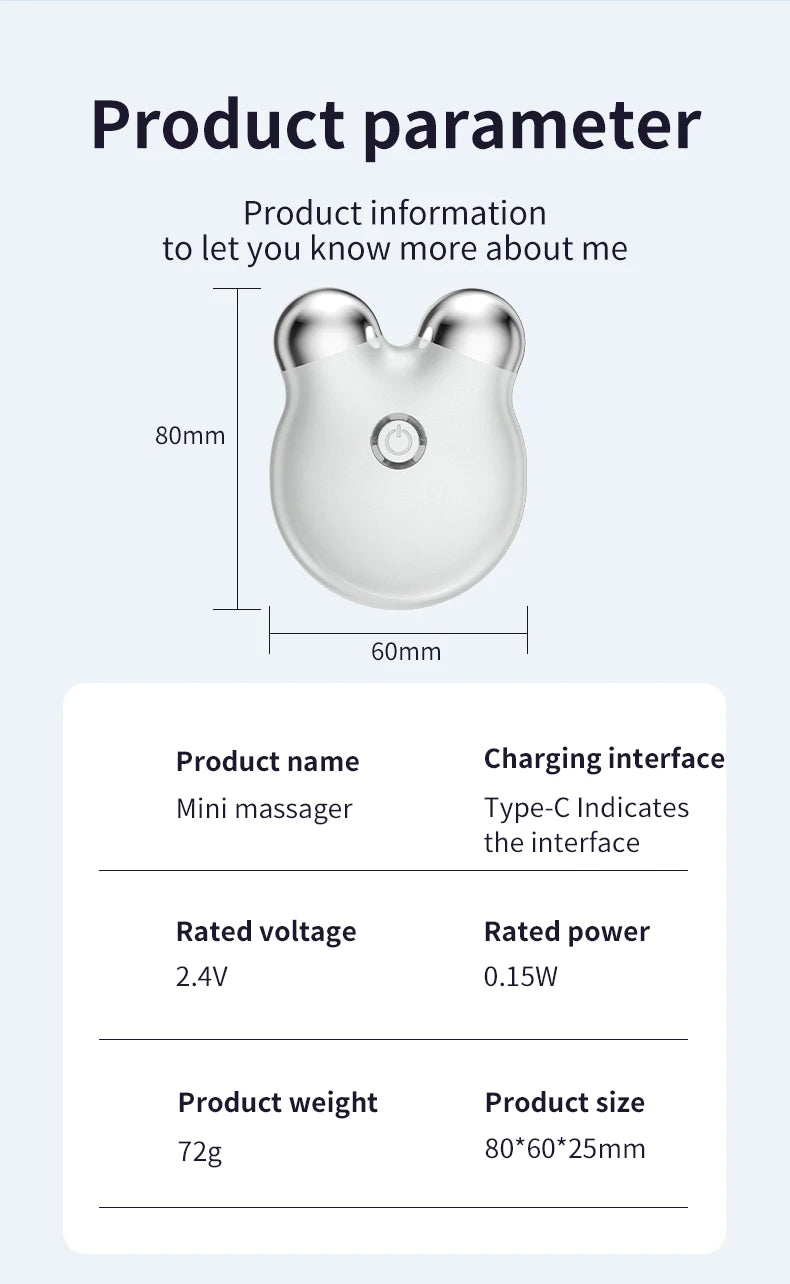 Mini EMS Face Slimming Massager