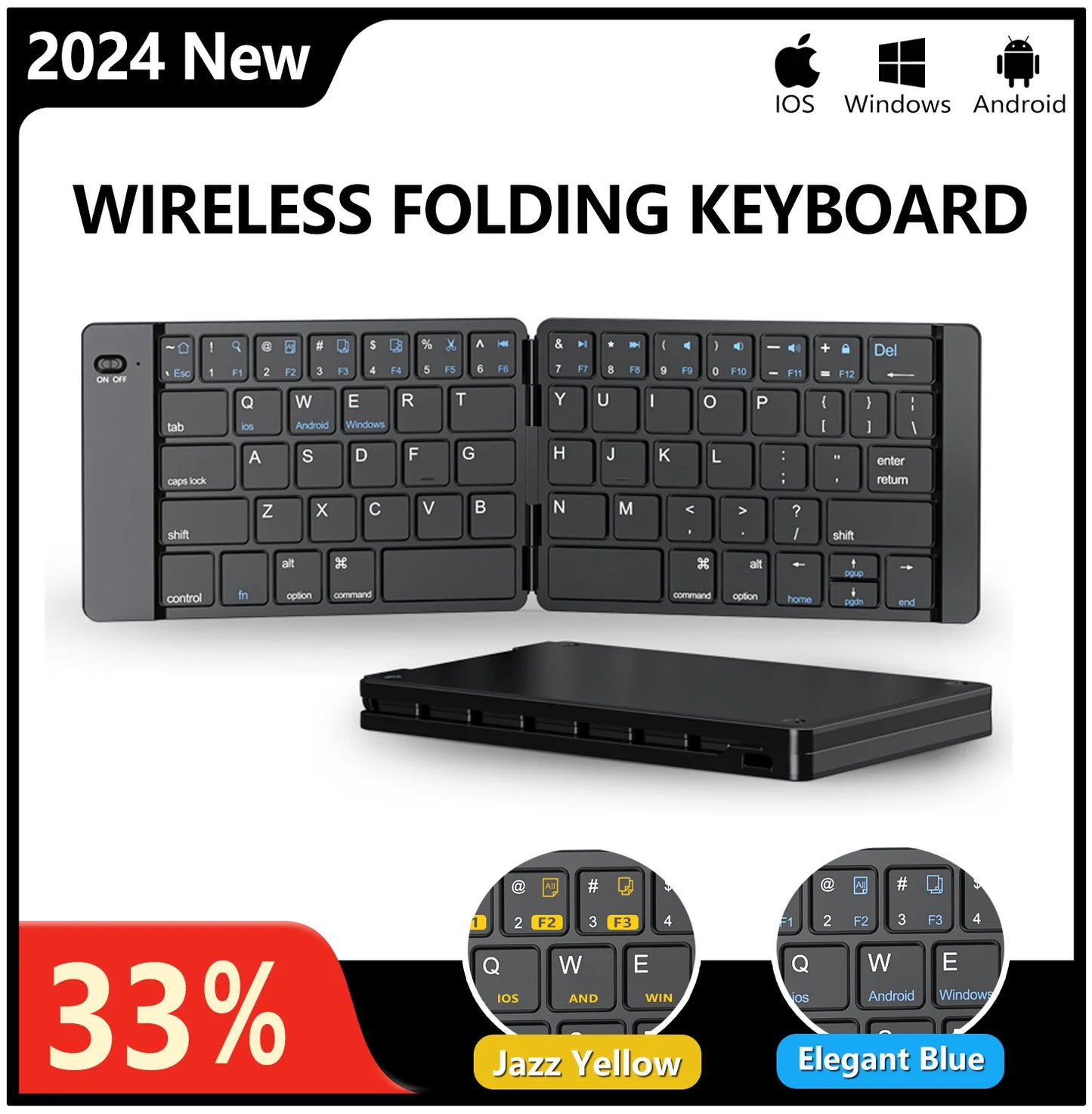 Foldable Bluetooth Keyboard