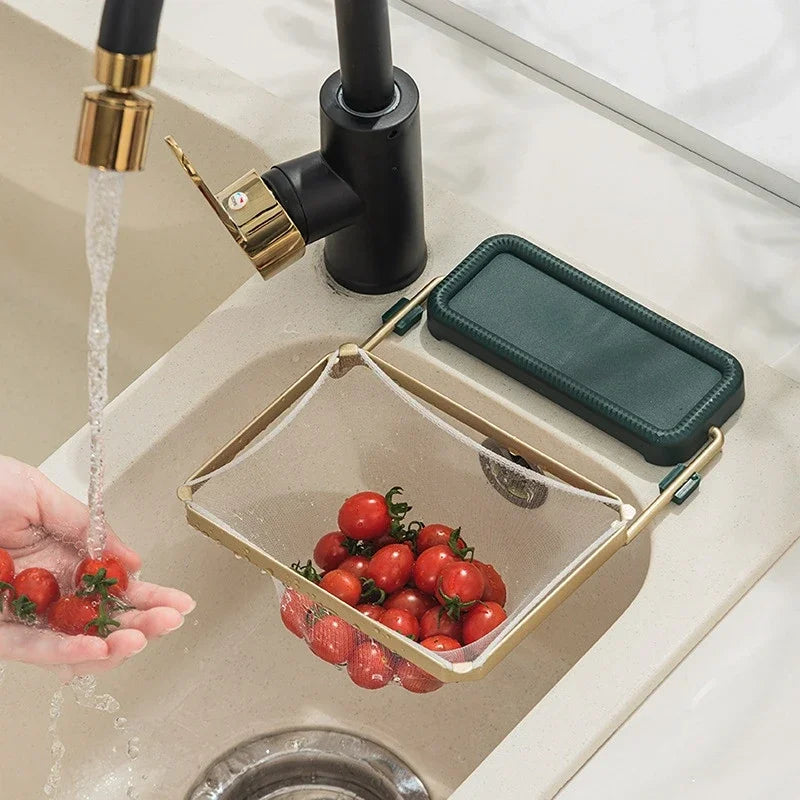 Foldable Sink Strainer Rack