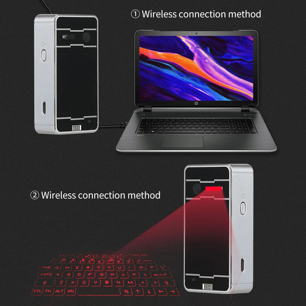 Portable Bluetooth Virtual Laser Keyboard