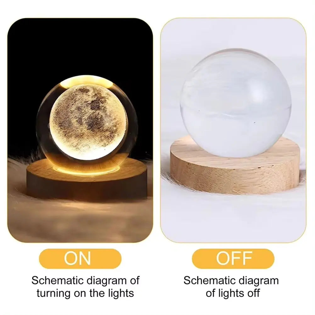 USB LED Crystal Ball Night Light