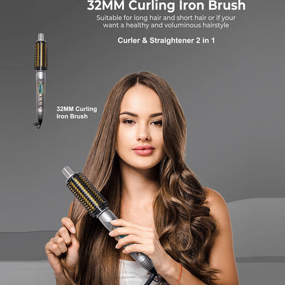 Heated Ceramic Curling Brush