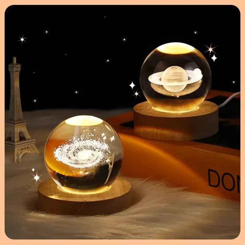 USB LED Crystal Ball Night Light