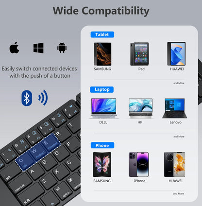 Foldable Bluetooth Keyboard