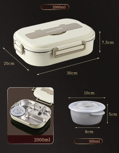 Steel Compartment Insulated Lunch Box