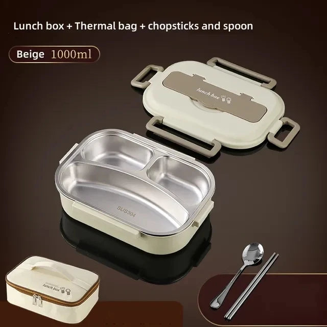 Steel Compartment Insulated Lunch Box