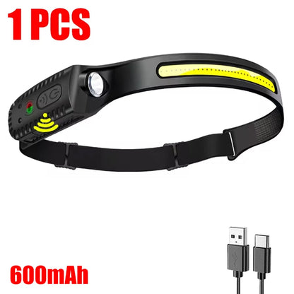 KDULIT LED Induction Headlamp USB Rechargeable