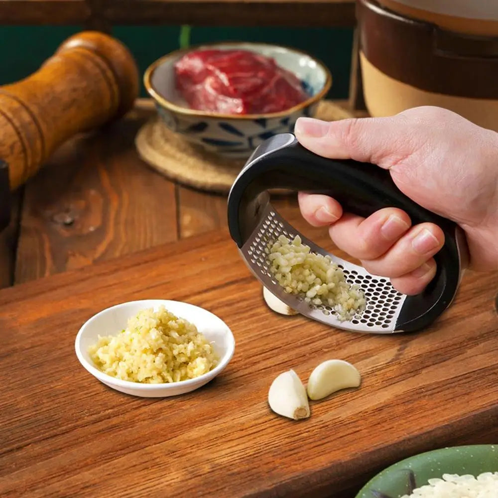 Stainless Steel Garlic Press Crusher