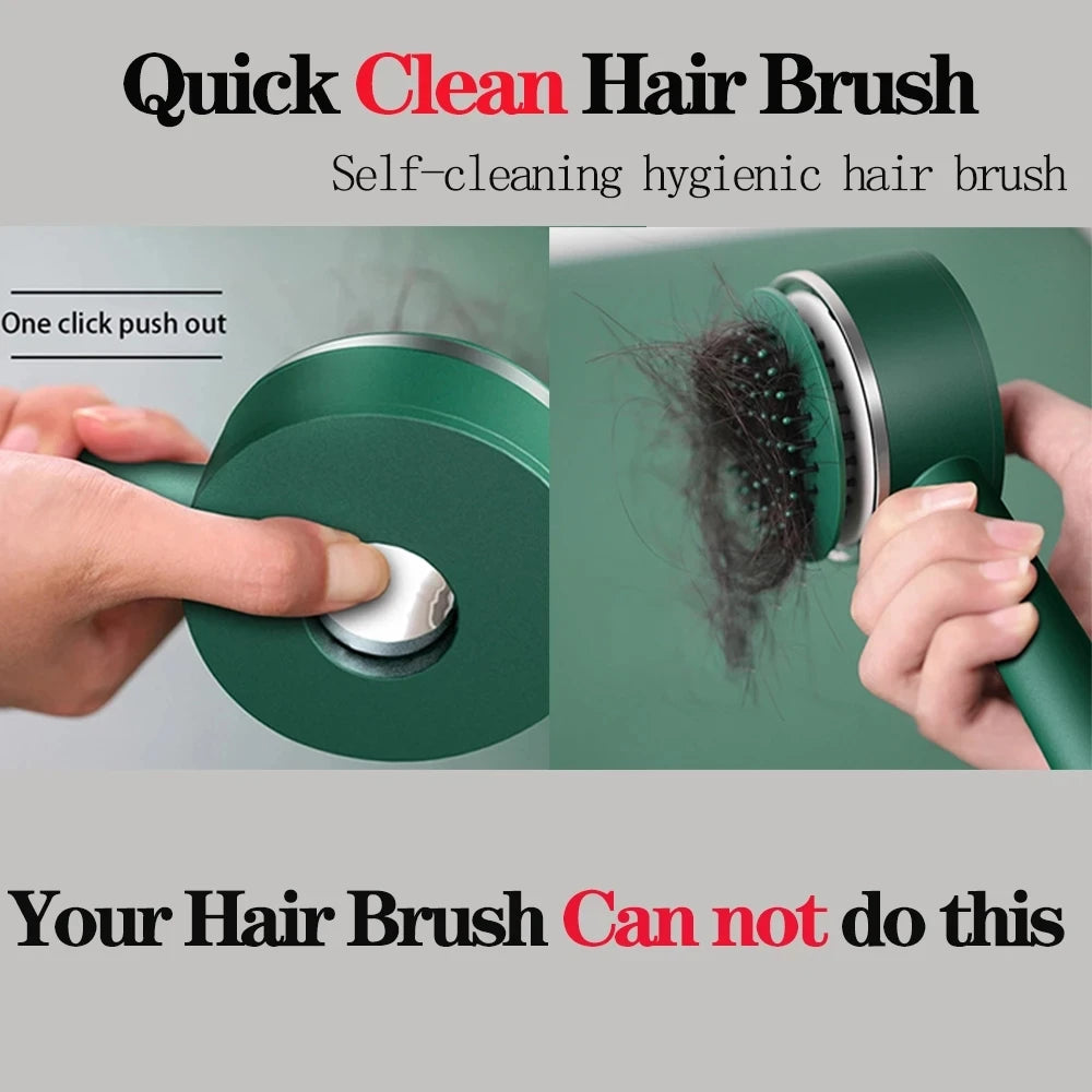 Self-Cleaning Massage Hair Brush