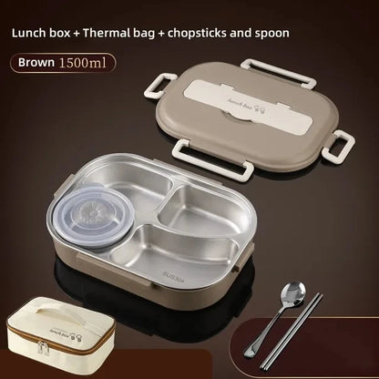 Steel Compartment Insulated Lunch Box