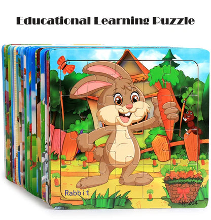 20-Piece Wooden 3D Puzzle