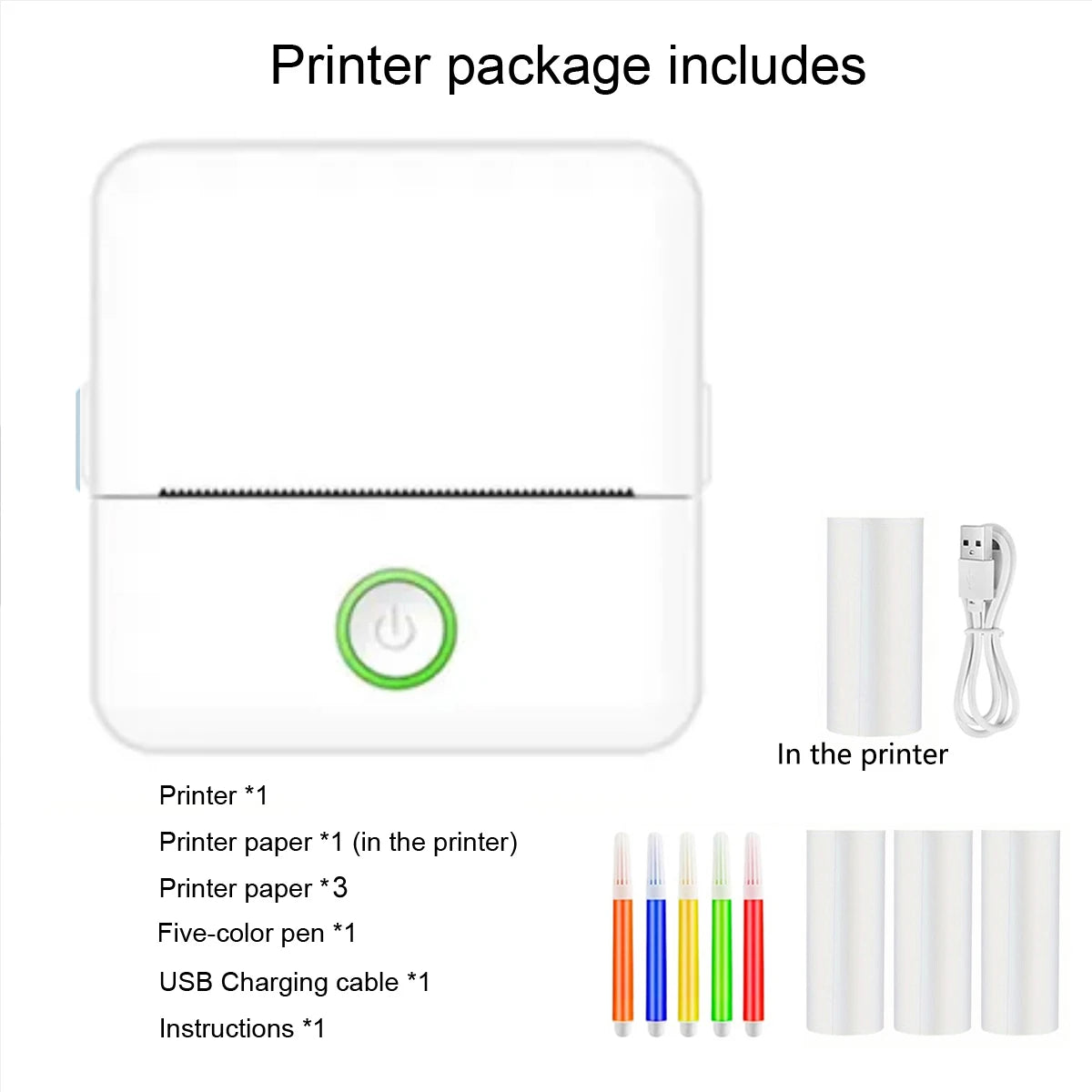 Mini Portable Thermal Printer