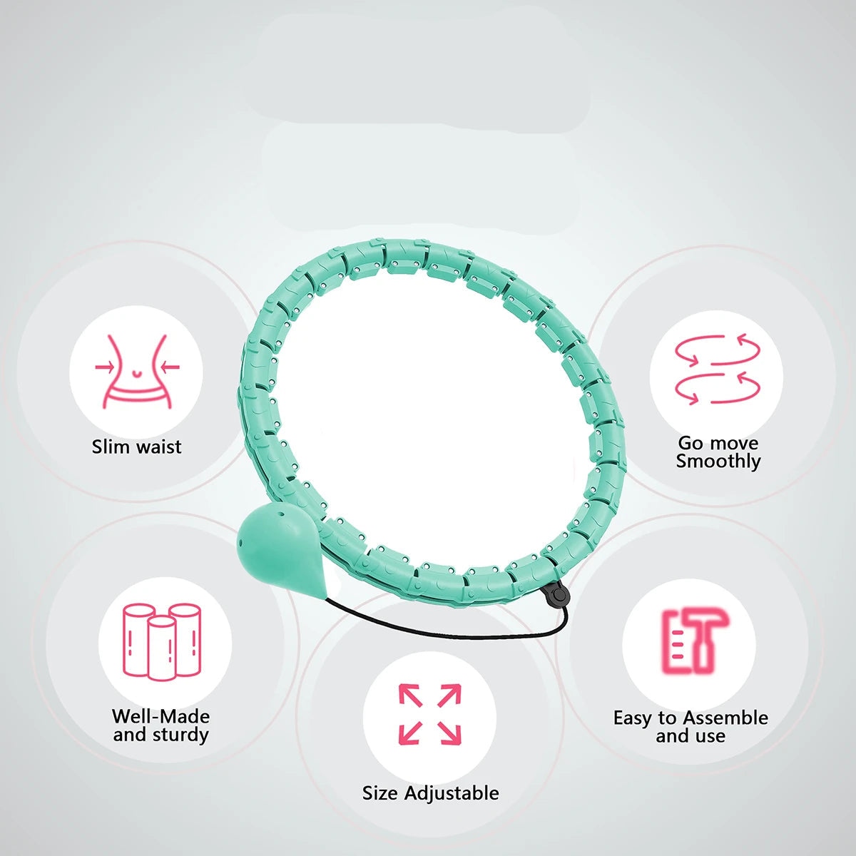 Adjustable Weighted Smart Hula Hoop