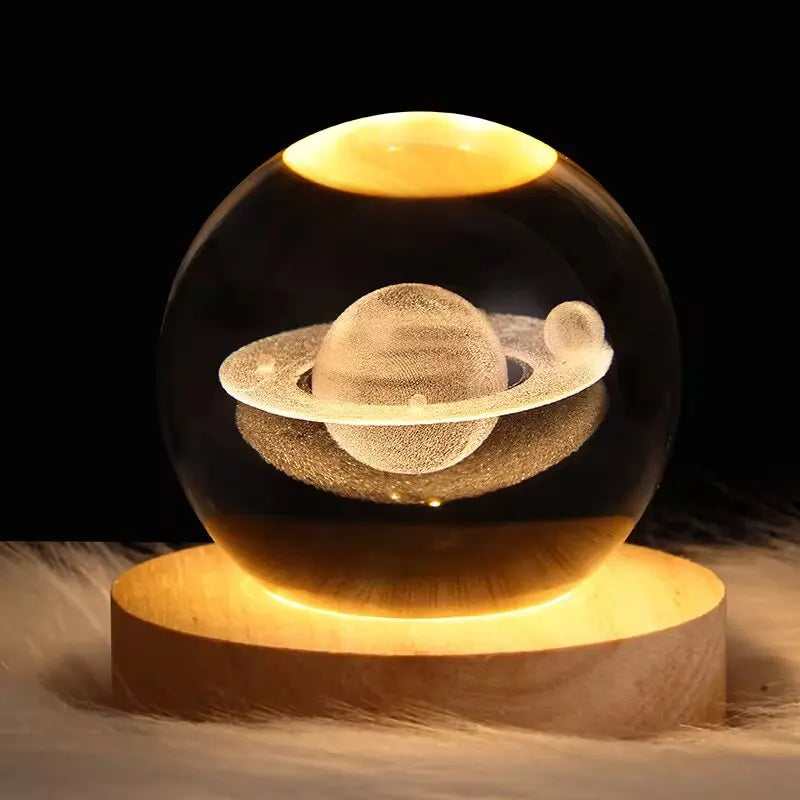 USB LED Crystal Ball Night Light