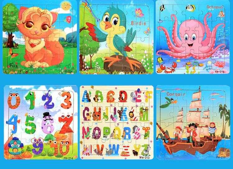 20-Piece Wooden 3D Puzzle