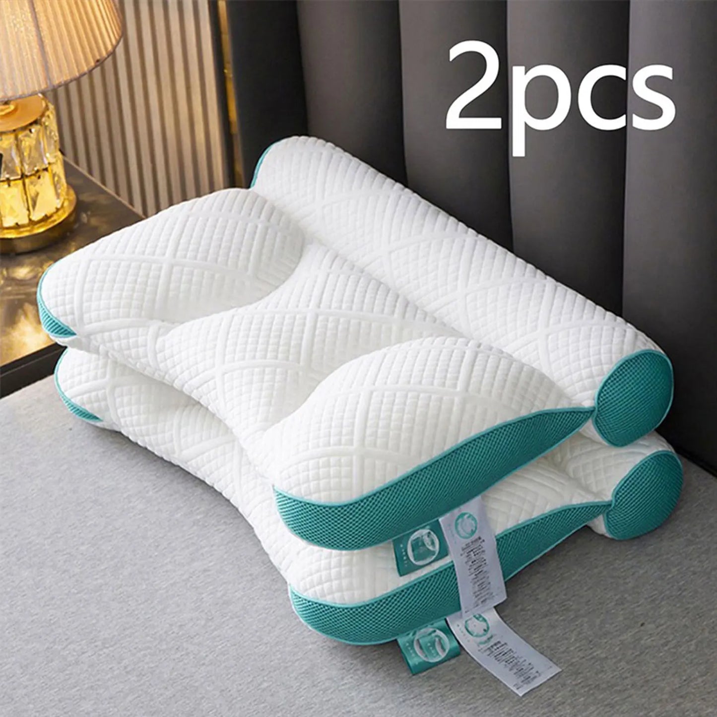 Ergonomic Cervical Sleep Pillow (2pcs)