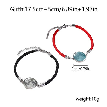 2-Piece Stainless Steel Couples Bracelet Set