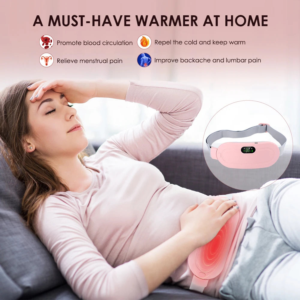 Rechargeable Heated Menstrual Massage Belt