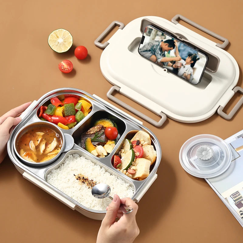 Steel Compartment Insulated Lunch Box