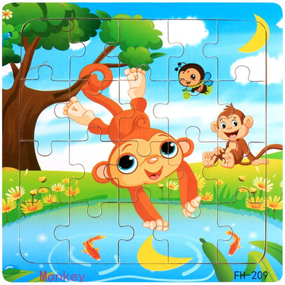 20-Piece Wooden 3D Puzzle