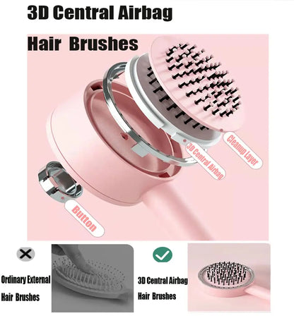 Self-Cleaning Massage Hair Brush