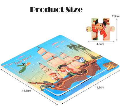 20-Piece Wooden 3D Puzzle