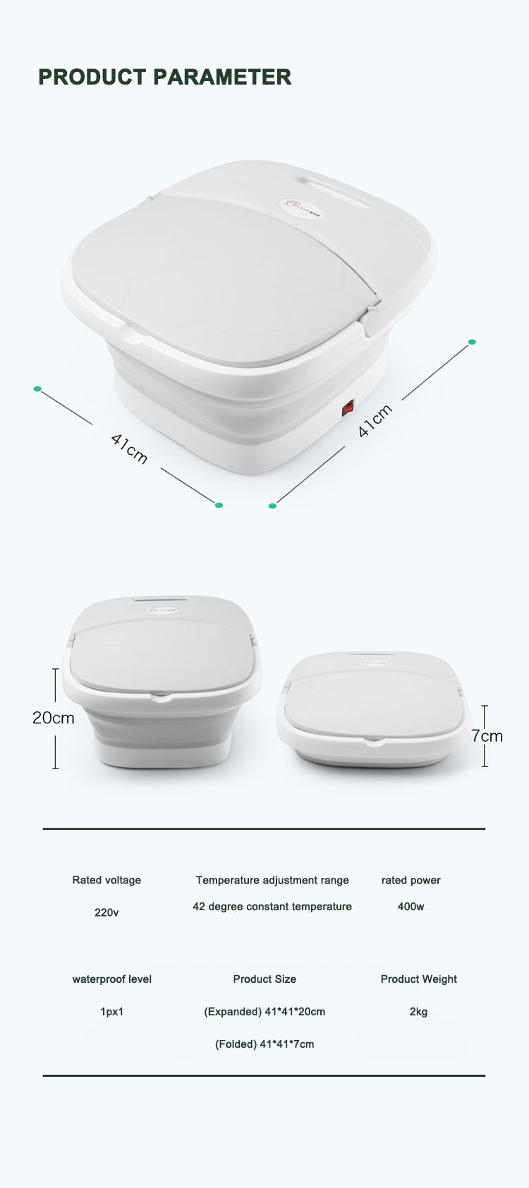 Portable Foldable Foot Spa Basin