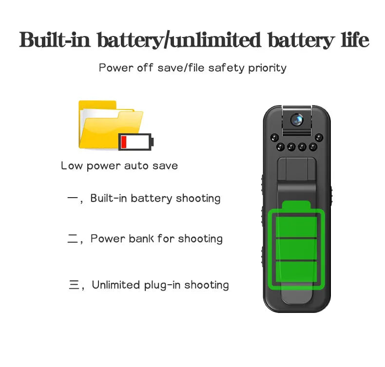 Mini Body Camera with WiFi