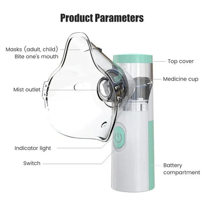 Portable Silent Mesh Nebulizer