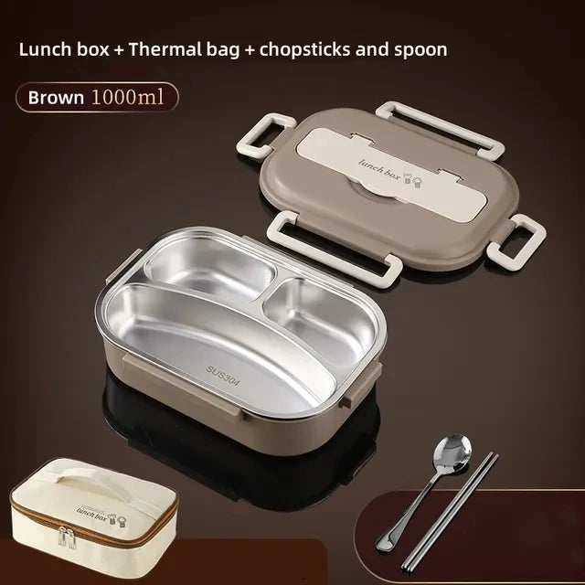 Steel Compartment Insulated Lunch Box