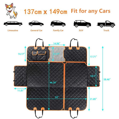 Thickened Dog Car Rear Seat Cover