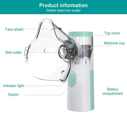 Portable Silent Mesh Nebulizer