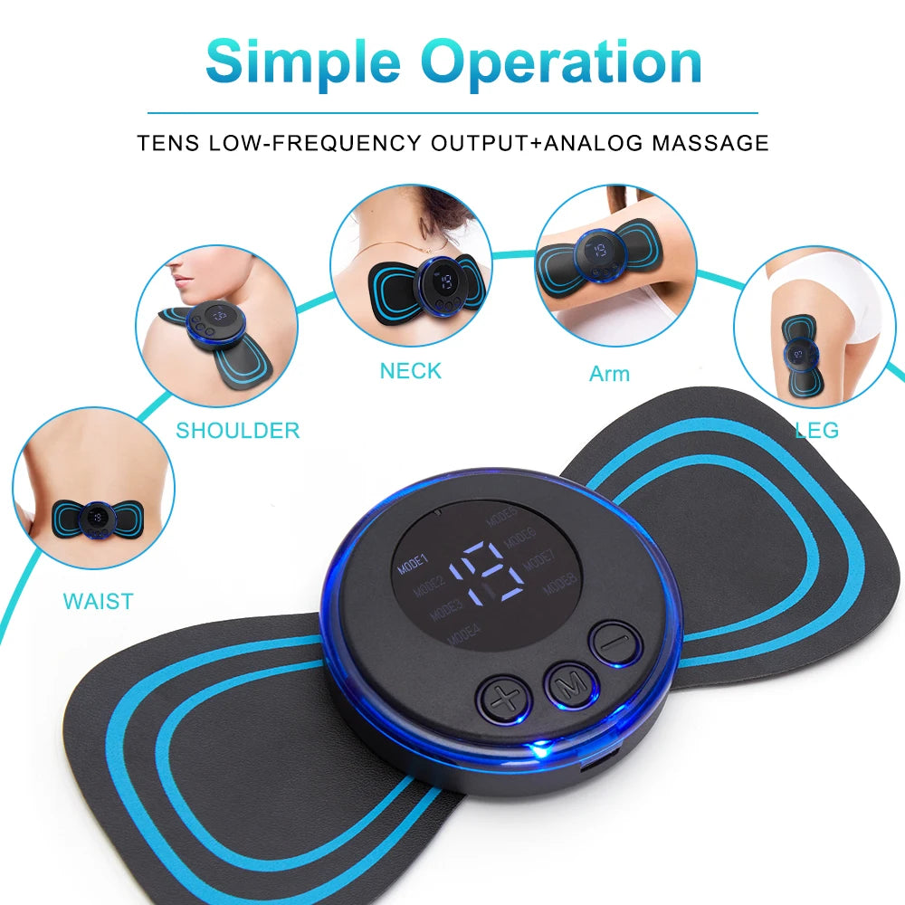 LCD Neck Massager with Remote Control