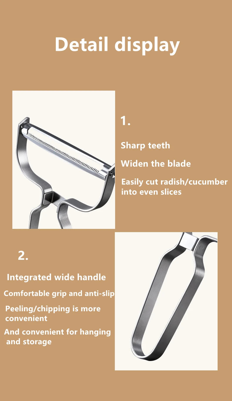 Stainless Steel Vegetable & Fruit Peeler Slicer