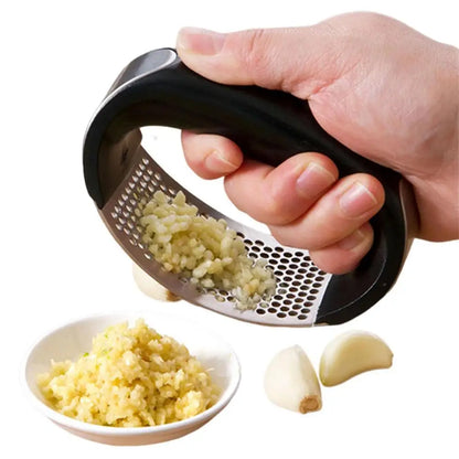 Stainless Steel Garlic Press Crusher