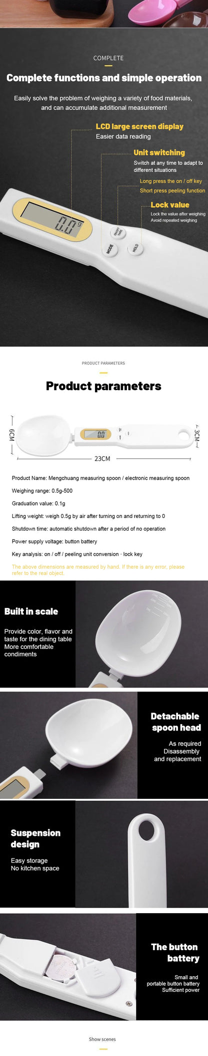 Electronic Measuring Spoon Kitchen Scale