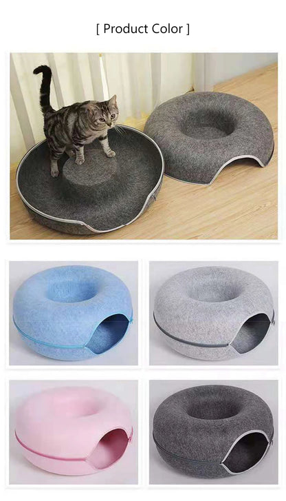 Donut Cat Bed & Tunnel