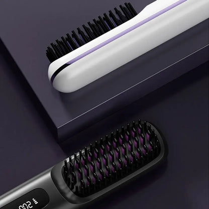 Wireless Heated Hair Straightening Brush